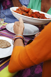 Crayfish on a plate