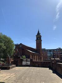 Historic building against blue sky