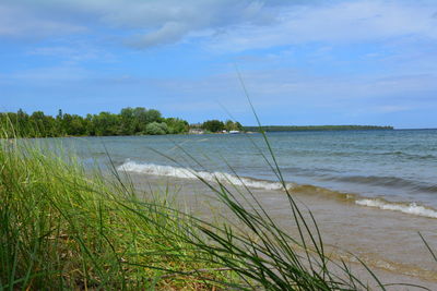 Scenic view of sea against sky