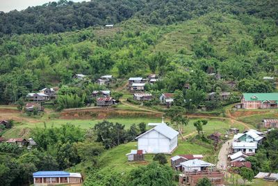 Houses in village