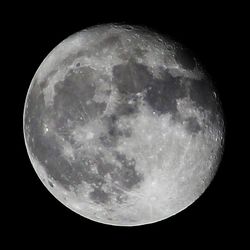 Close-up of moon against sky at night