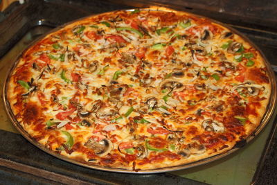 Close-up of pizza