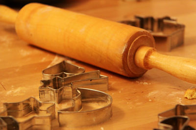 Close-up of bread on table