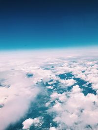 Aerial view of clouds in sky