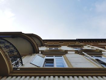 Low angle view of building against sky