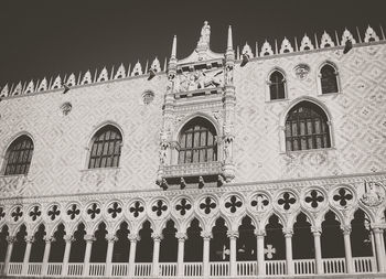 Low angle view of historical building against sky