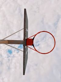 Basketball hoop against sky