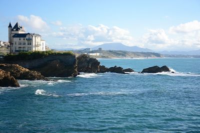 Scenic view of sea against sky