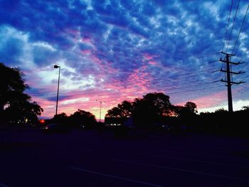 Road at sunset