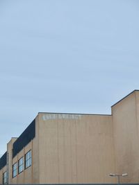 Low angle view of building against sky