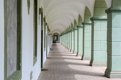 Empty corridor of building