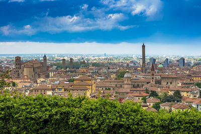 Blick über die historische altstadt, bologna, emilia - romagna, italien