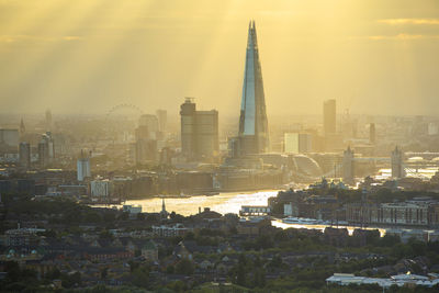 View of buildings in city