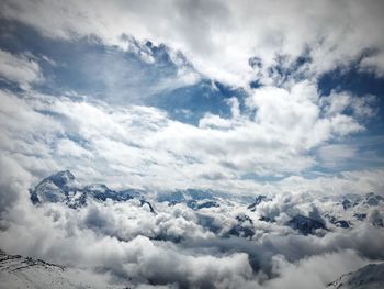 Low angle view of clouds in sky