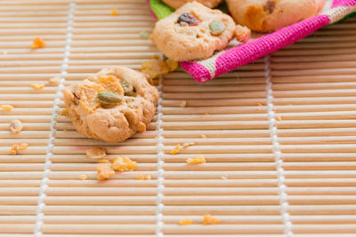 Close-up of cookies