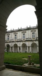 Low angle view of historical building against sky