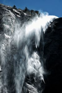 Scenic view of waterfall