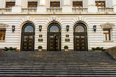 Low angle view of building in city