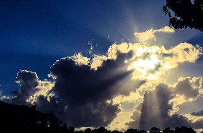 Low angle view of cloudy sky