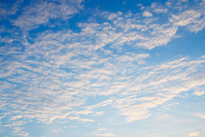 Low angle view of clouds in sky