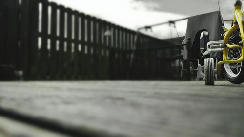 Close-up view of wheel