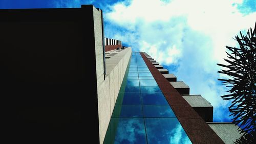 Low angle view of building against sky