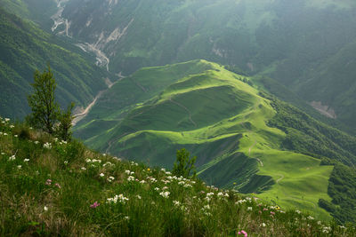 High angle view of landscape