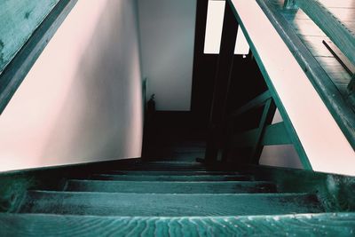 Low angle view of staircase in building