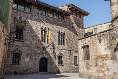 Cases dels canonges in the gothic neighborhood of barcelona, spain.