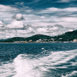 Scenic view of sea against sky