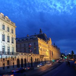 City street at night
