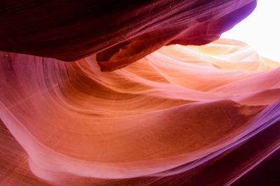 Low angle view of rock formation