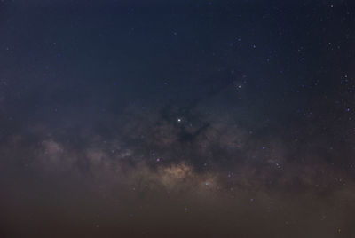 Low angle view of stars in sky milky way galaxy