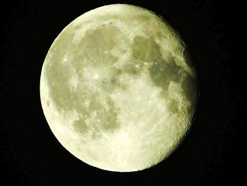 Close-up of moon against sky at night