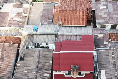 Full frame shot of buildings with roofs