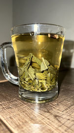 Close-up of drink on table