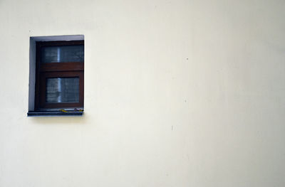 Low angle view of house window