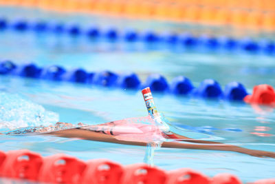 Close-up of swimming pool