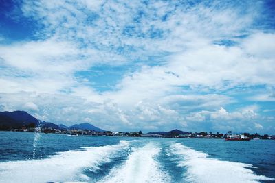 Scenic view of sea against sky