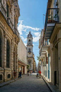 Street amidst buildings in city