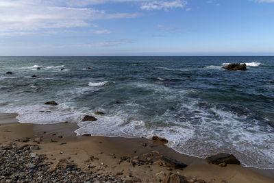 Scenic view of sea against sky