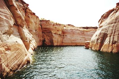 Rocks in sea