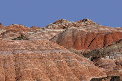 0846 sandstone and siltstone landforms of zhangye danxia-red cloud national geological park-china.