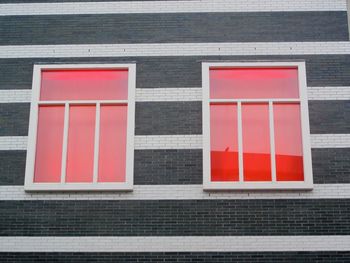 Red brick wall of building