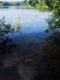 Scenic view of calm lake