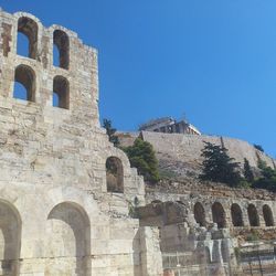 Low angle view of old ruin