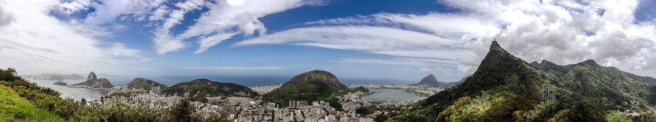 Panoramic shot of rio de janeiro against sky