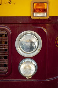 Close-up of vintage car