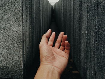 Close-up of human hand