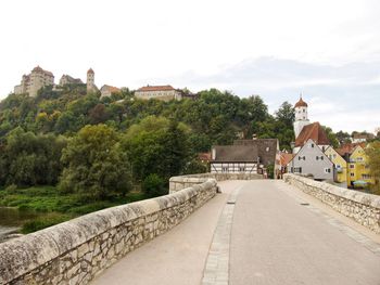 View of town against sky